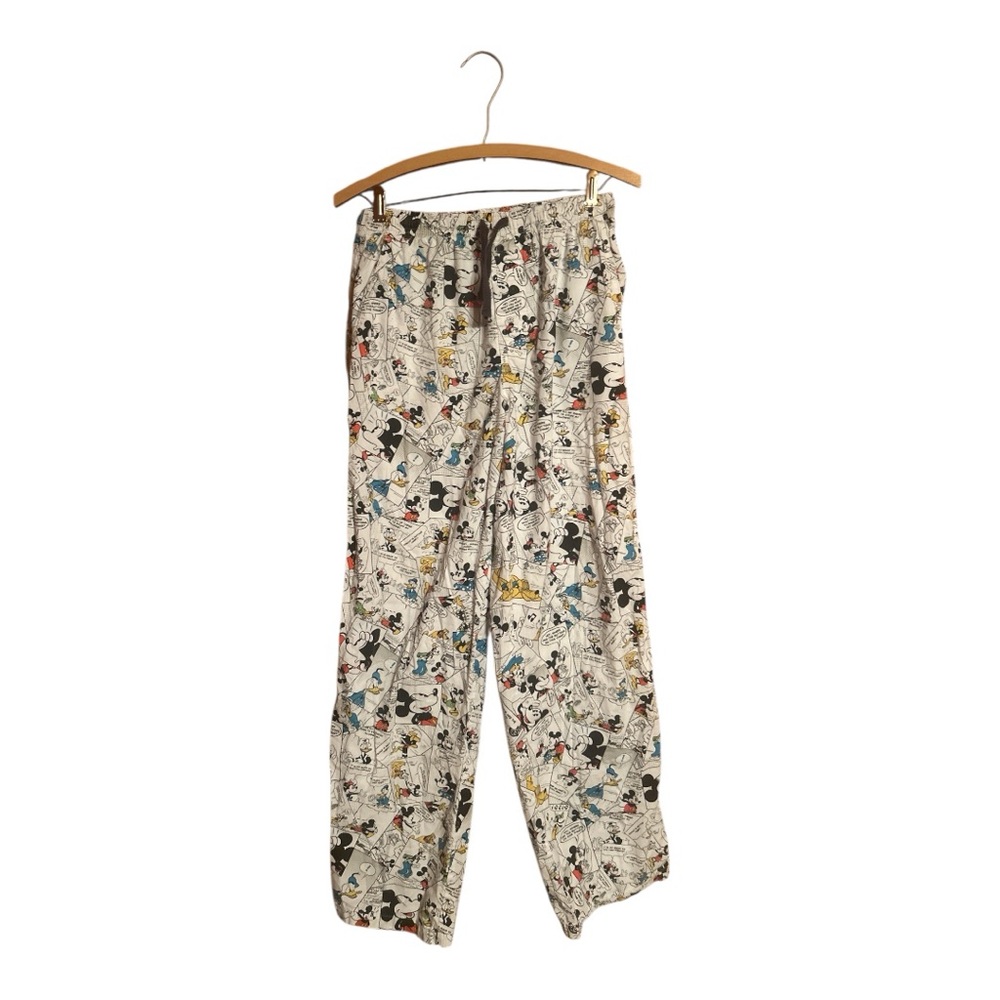 Disney Parks Mickey Mouse Daffy Duck Goofey Pluto Comic Pajama Pants Size Small